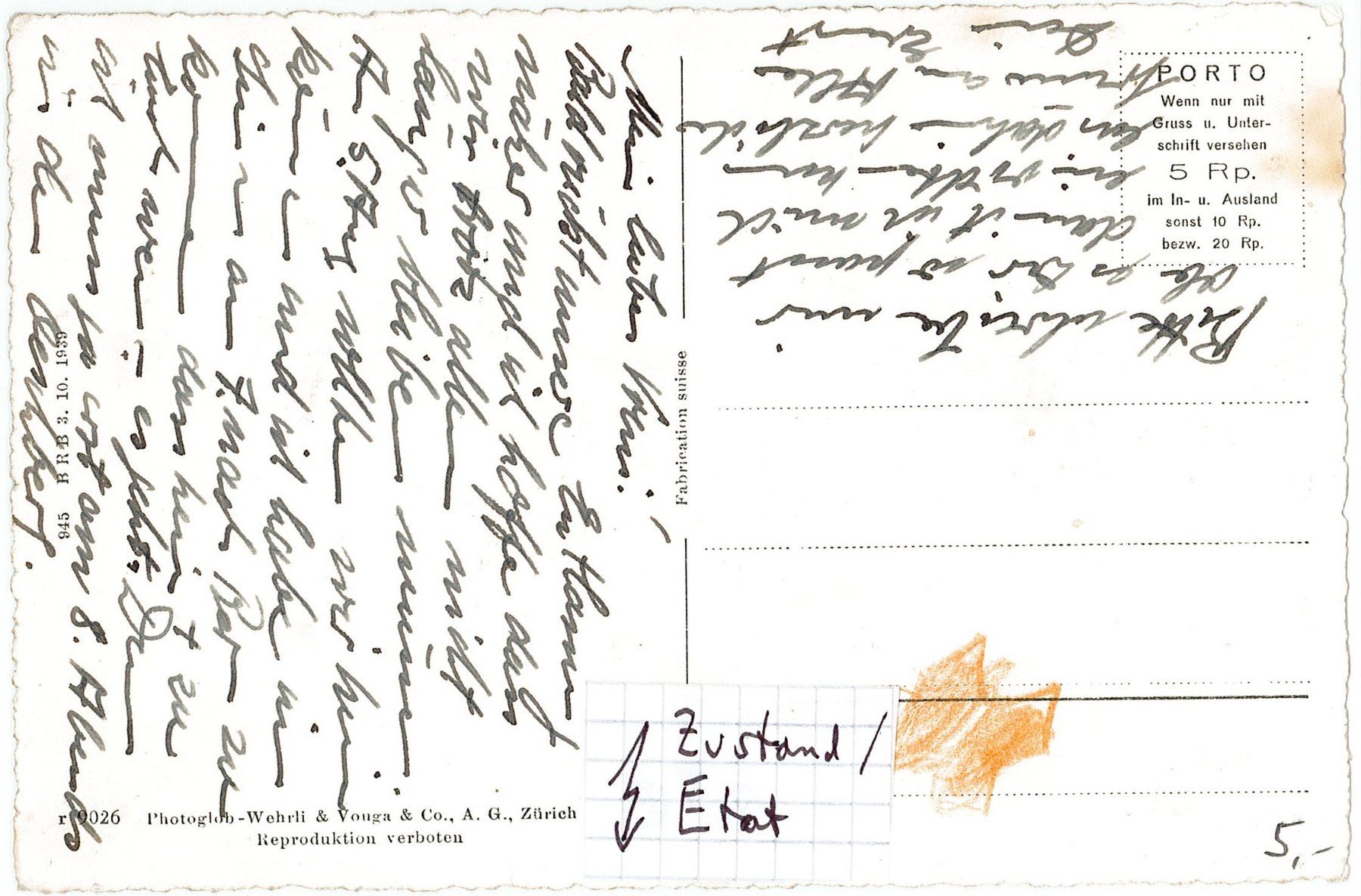 Cartoline postali: E 18 GÖSCHENEN Bahnhof – Usato da Fribourg venduto da philafri 1