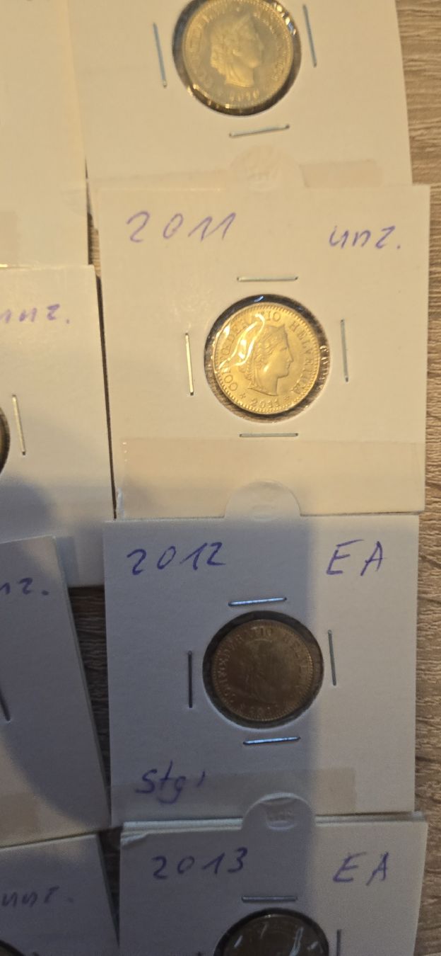 Alle Münzen: collection complete 5cts 1963 à 2014 UNZ – Neu (gemäss Beschreibung) aus Fribourg von yan_z5fr 3