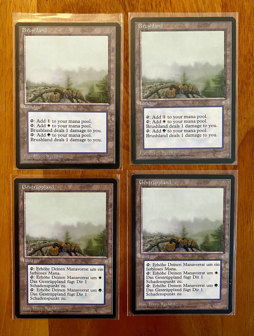 Hasbro Spiele: Magic The Gathering - Ice Age - Land (non-basic): 4 Karten – Gebraucht aus Wabern von SuperKingChris