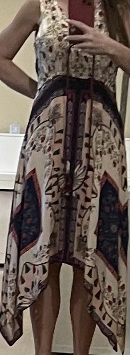 Sandro Vestiti: Sandro Paris Seidenkleid boho chic 36 – Usato da Rüschlikon venduto da leo_mwz2