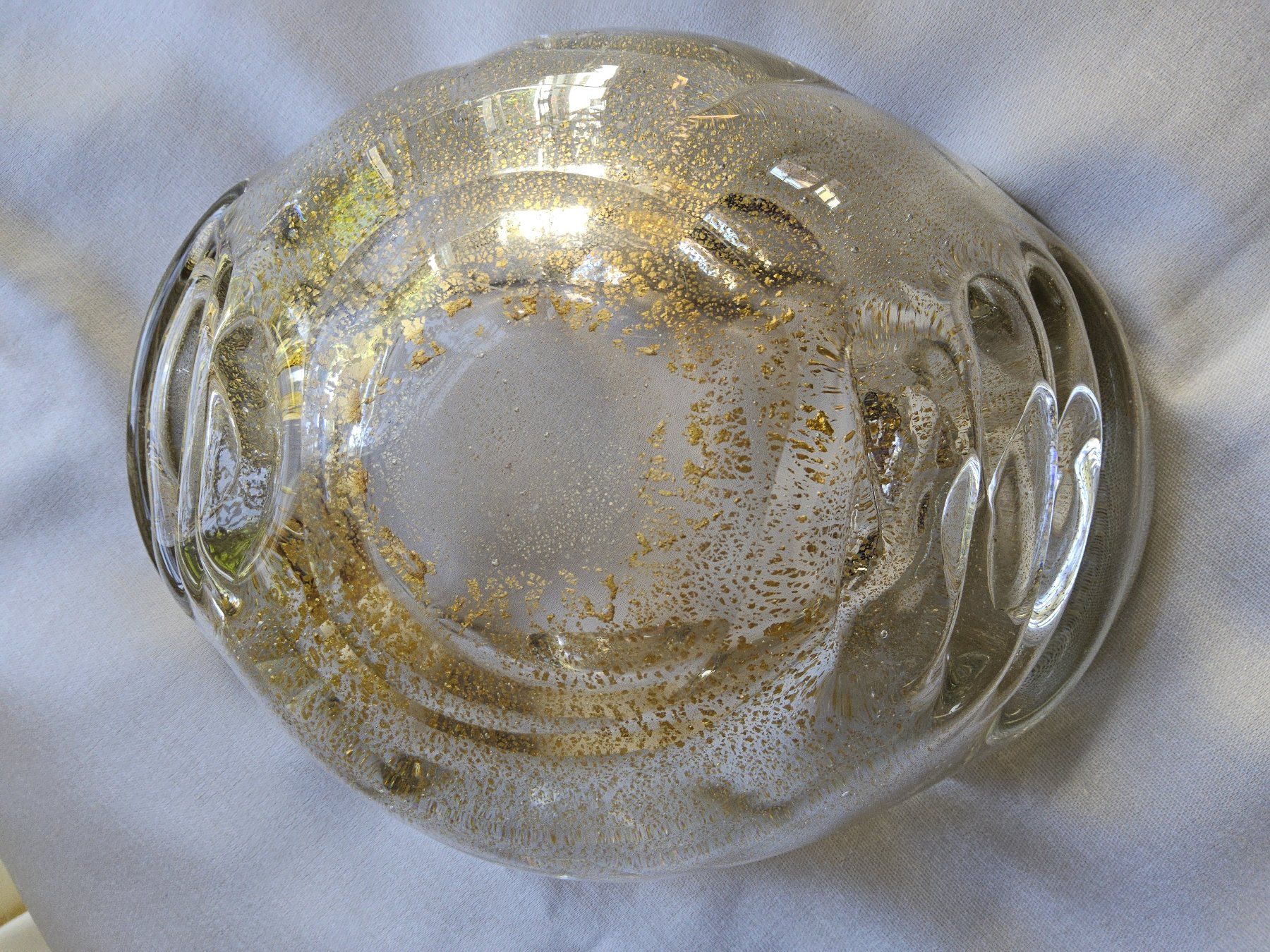Murano Ciotole: Handmade MURANO Schale mit Blattgold Einschlüssen – Usato da Zürich venduto da SciTec 8