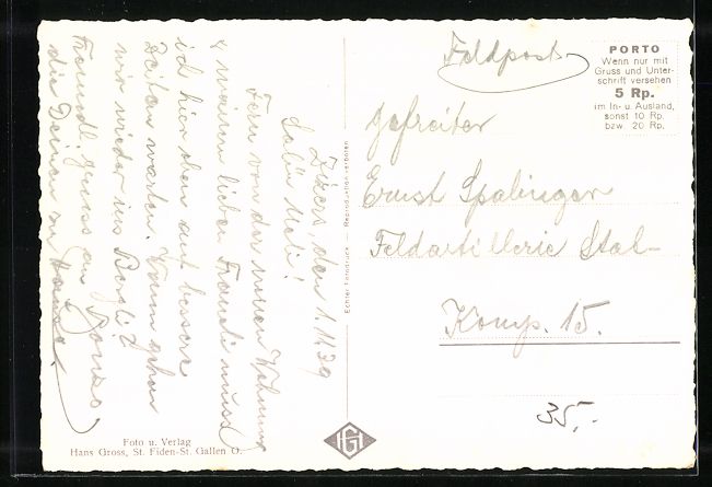 Cartoline postali: AK Zizers, Panorama – Usato da Berlin venduto da bartko-reher 1