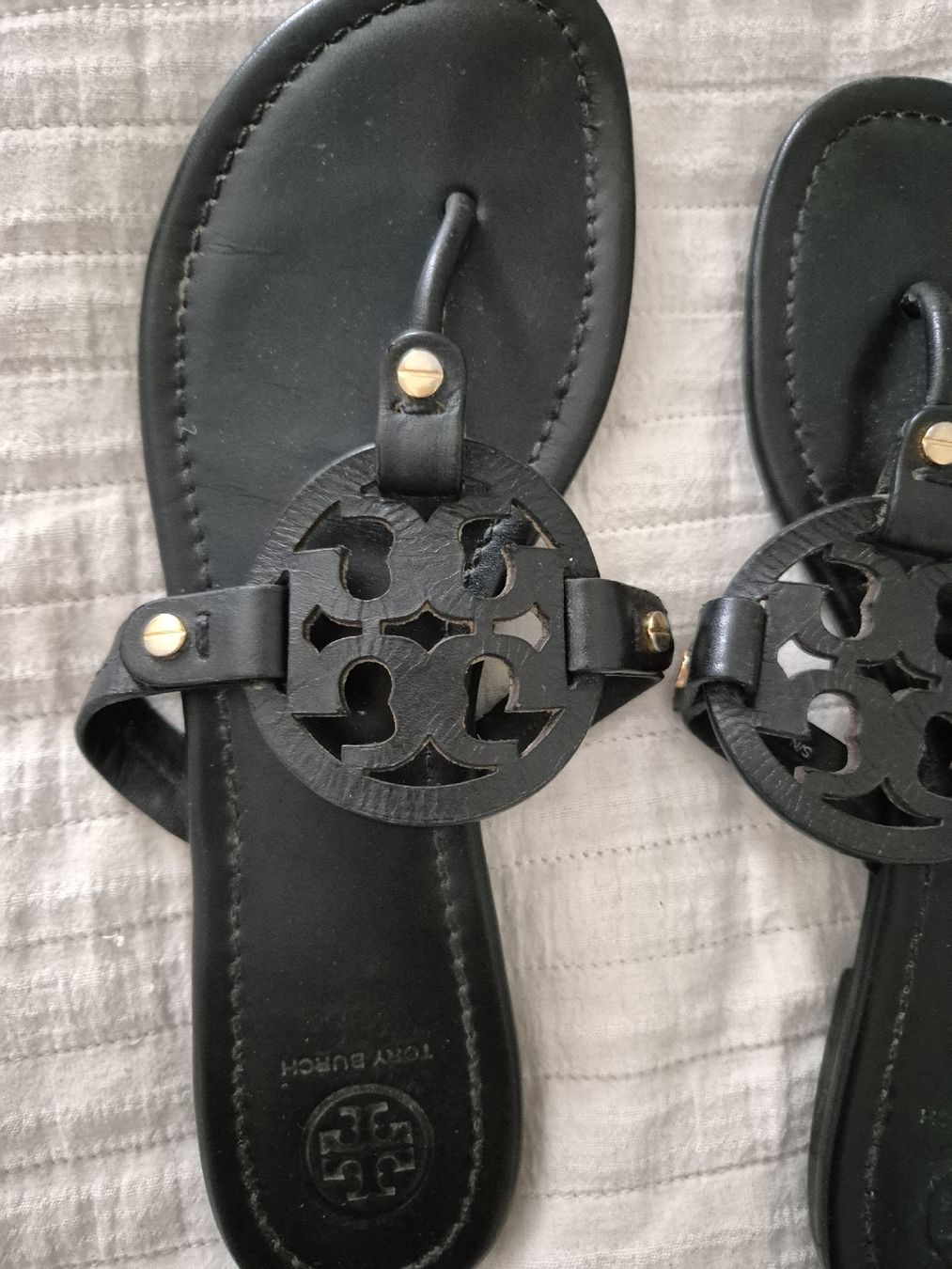 Tory Burch Scarpe da donna: Tory Burch Leder Flip Flop – Usato da Zürich venduto da Enila1977 1