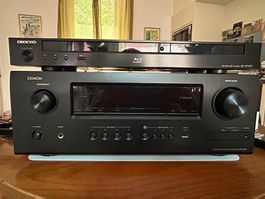 Home Cinéma Ampli-Tuner Denon et lecteur Blu-Ray/UHD Onkyo