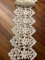 Vintage Spitze, elfenbeinfarben, 110 cm lang