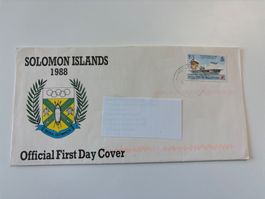 Solomon Islands Ersttagsbrief 1988 Olympia Seoul