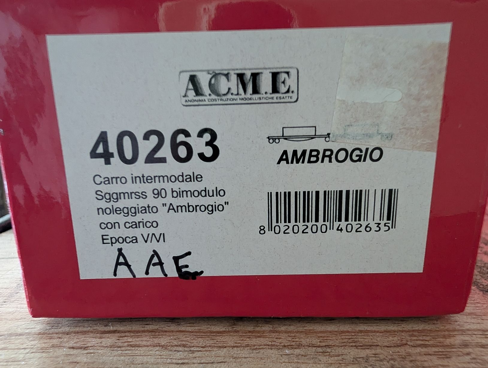 ACME Modellini di ferrovie: ACME 40263 Ambrogio containers Sggmrss – Usato da Nods venduto da Dr-HAG 5