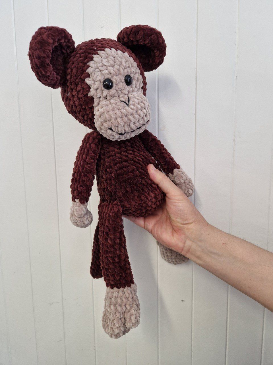 Puppen: Peluche tricoté main SINGE velours 40cm – Neu (gemäss Beschreibung) aus St-Imier von goodber 2