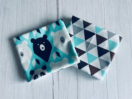 2 Fat quarter/Coupons patchwork & couture - Ours et Panda