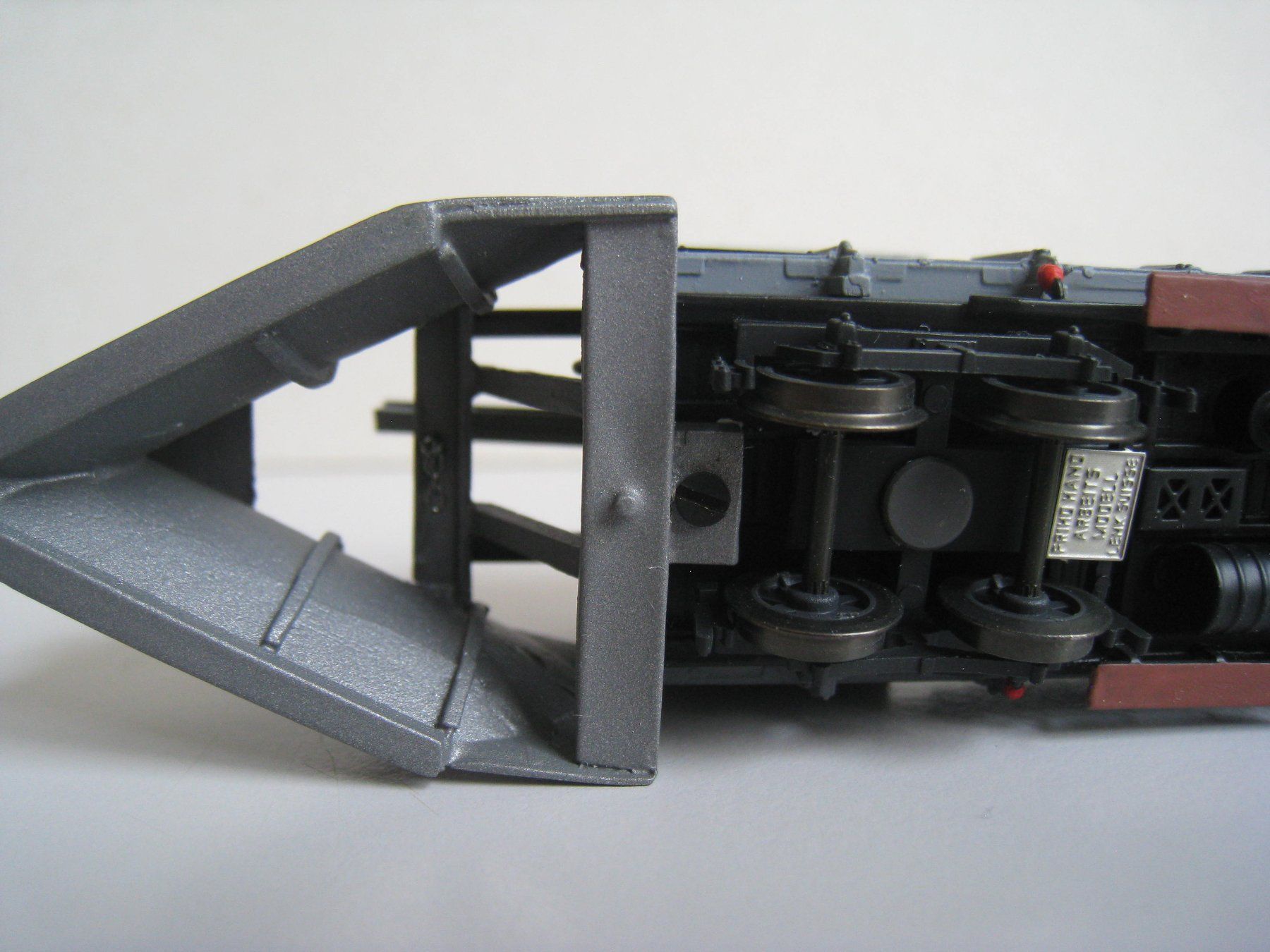 Friho Modellini di ferrovie: Friho M O B  X 151, grau, Schneepflug ab 1945, Messingmodel – Usato da Buchs ZH venduto da swiss-train 8