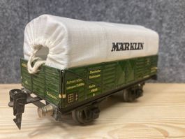 Märklin Spur 0 Niederbordwagen 17610 mit Stoffplane DRG