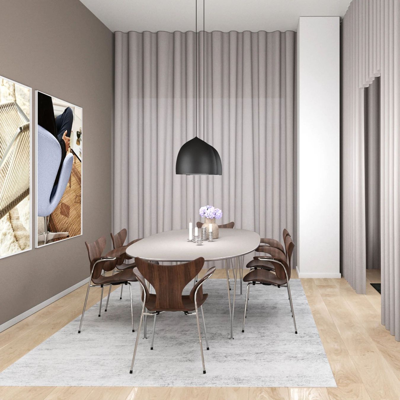 Fritz Hansen Lampadari & plafoniere: Fritz Hansen Suspence P2 Pendelleuchte Black – Nuovo e nell'imballaggio originale da Suhr venduto da ca.pirola 2