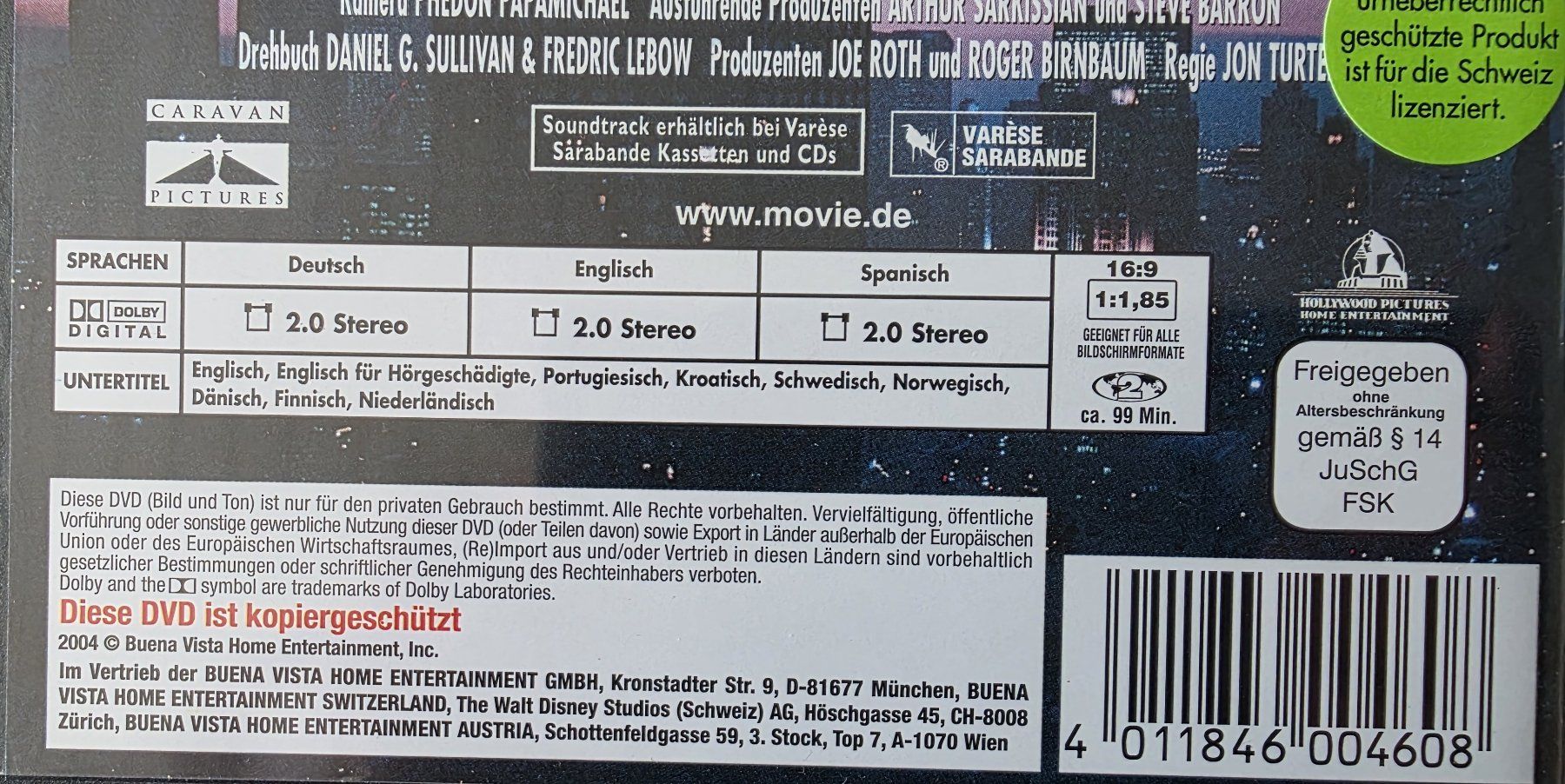Tutti i DVDs: DVD Während Du schliefst - Sandra Bullock – Usato da Oetwil am See venduto da fineli2 1