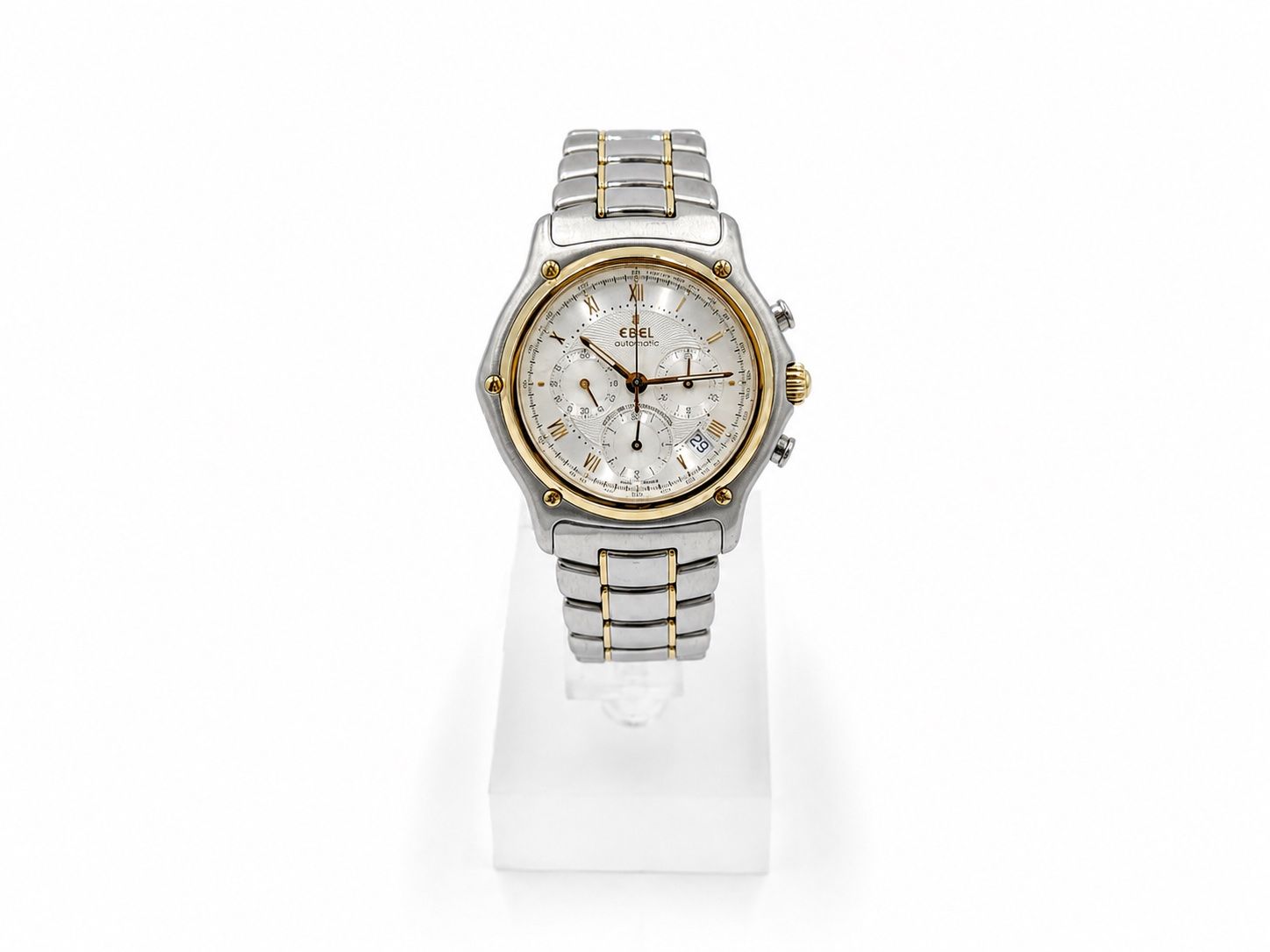 Ebel Orologi: Ebel Le Modulor Chronograph Full Set 1995, mit Historie – Usato da Wil SG venduto da rappwatches