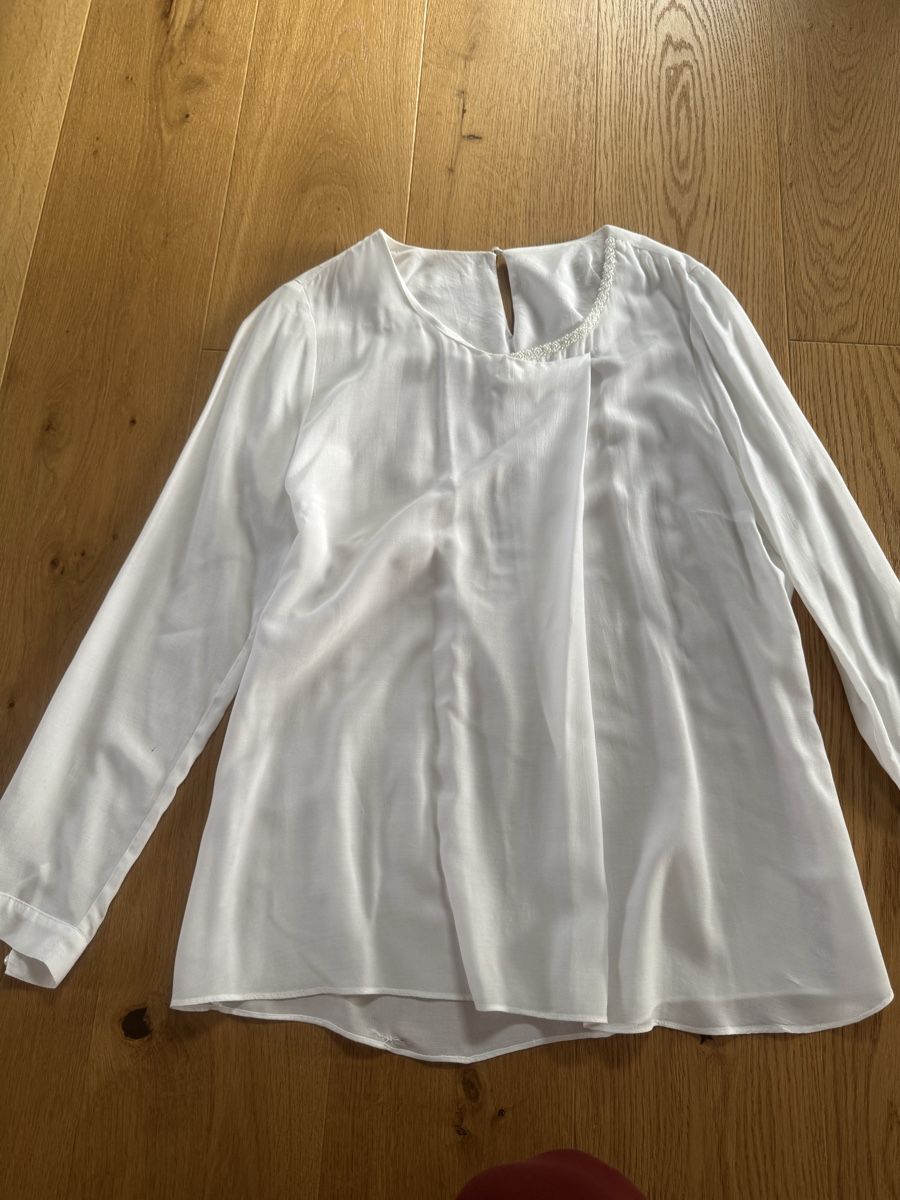 Camicette: Langarm Bluse mit Perlendetail – Usato da Luzern venduto da wet_7bm6