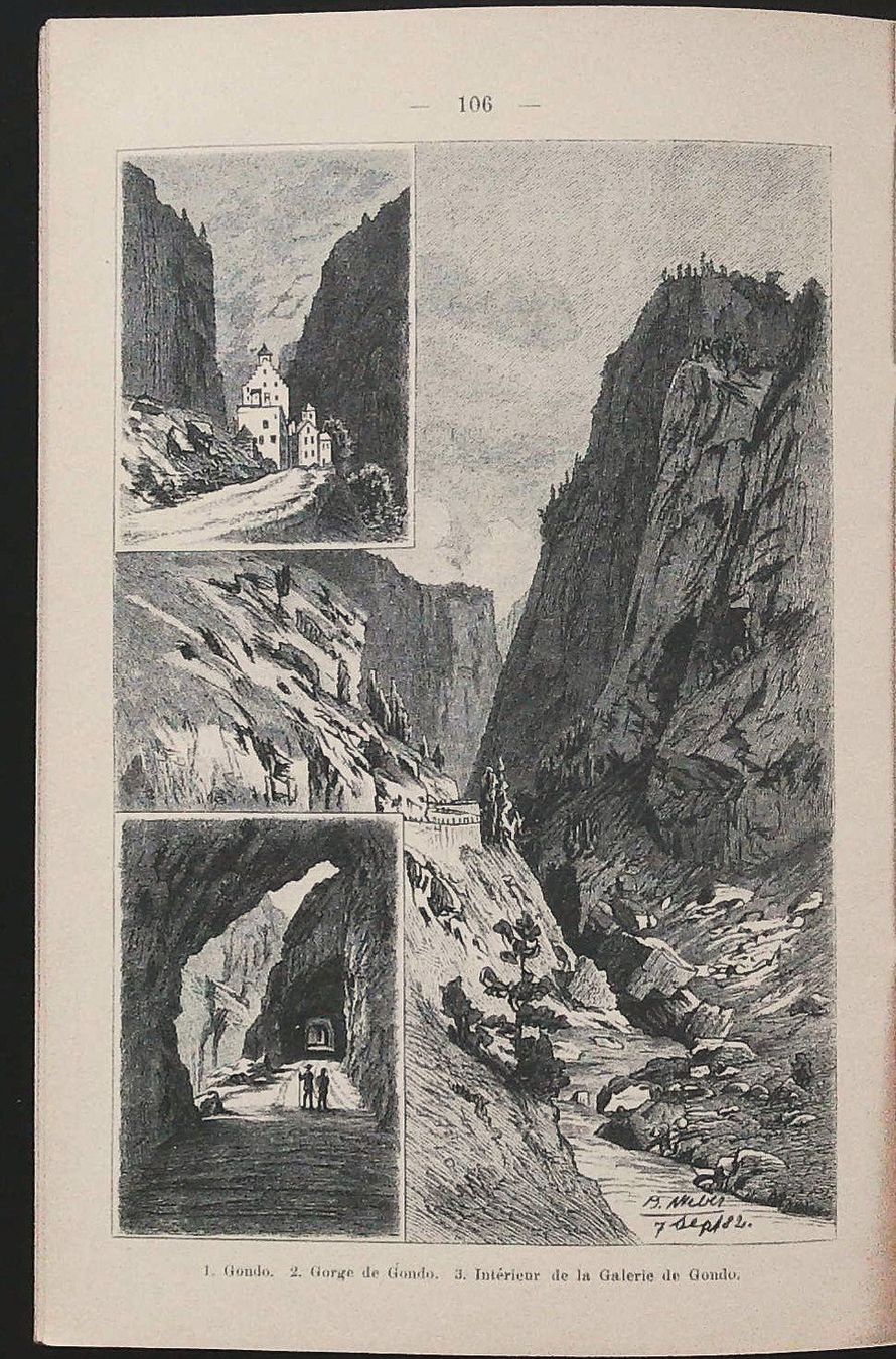 Libri: Brig Simplon Wanderbild  um 1885 – Usato da Rafz venduto da Helvet32 2