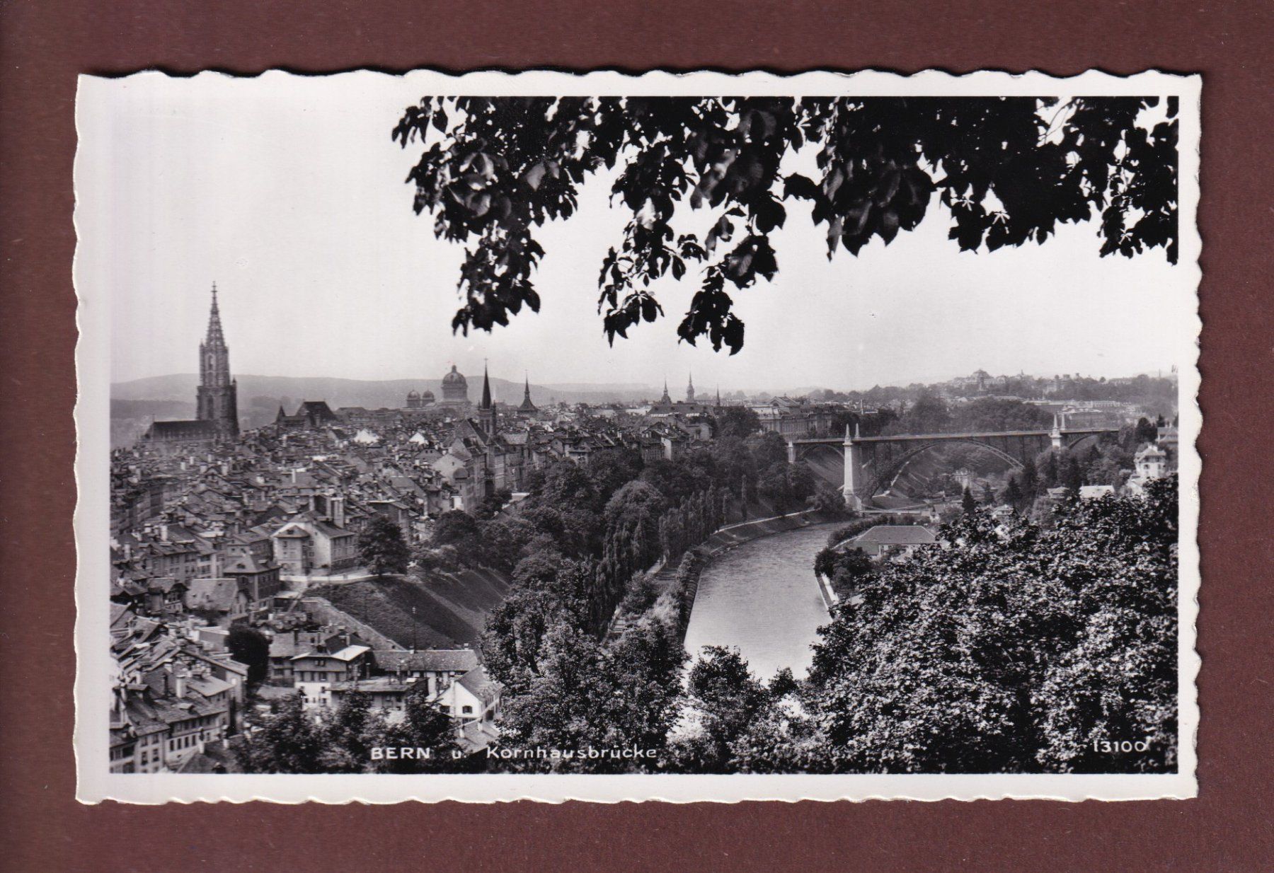 Cartoline postali: BERN - Teil mit Kornhausbrücke – Usato da Pully venduto da nicecards-shop