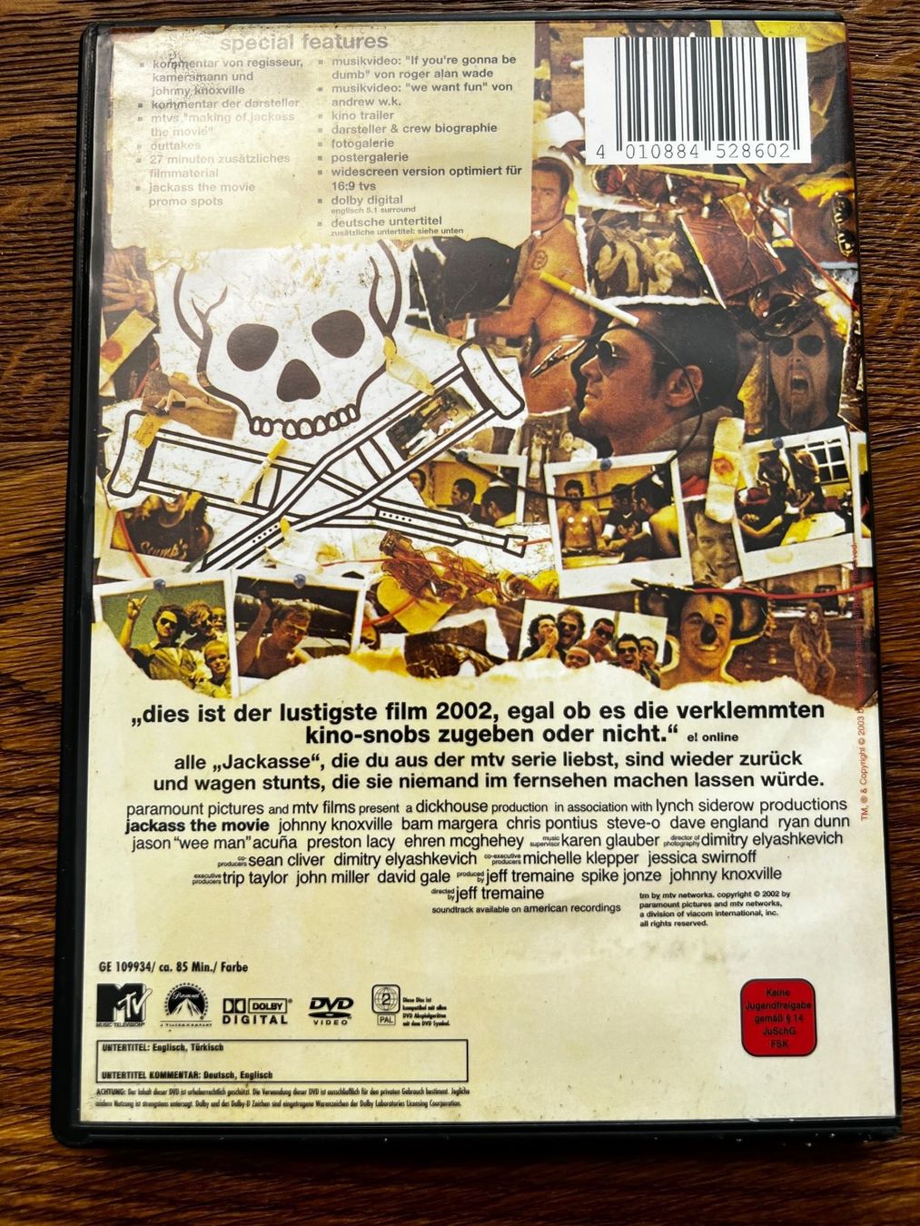 Tutti i DVDs: jackass - the movie – Usato da Gipf-Oberfrick venduto da Sonne010203 1