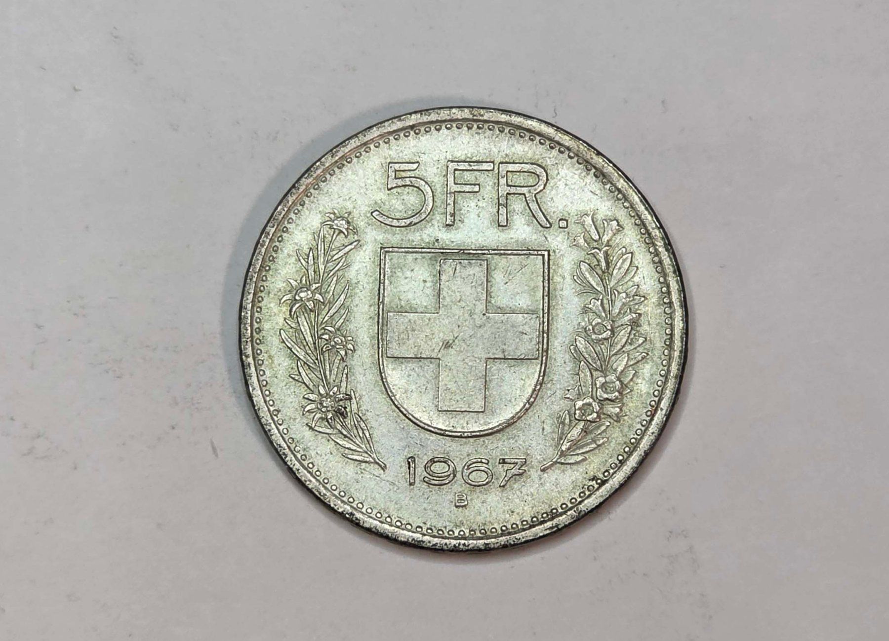 Toutes les monnaies: 5 Franken 1967 Silber – D'occasion à Filzbach par Cschufi