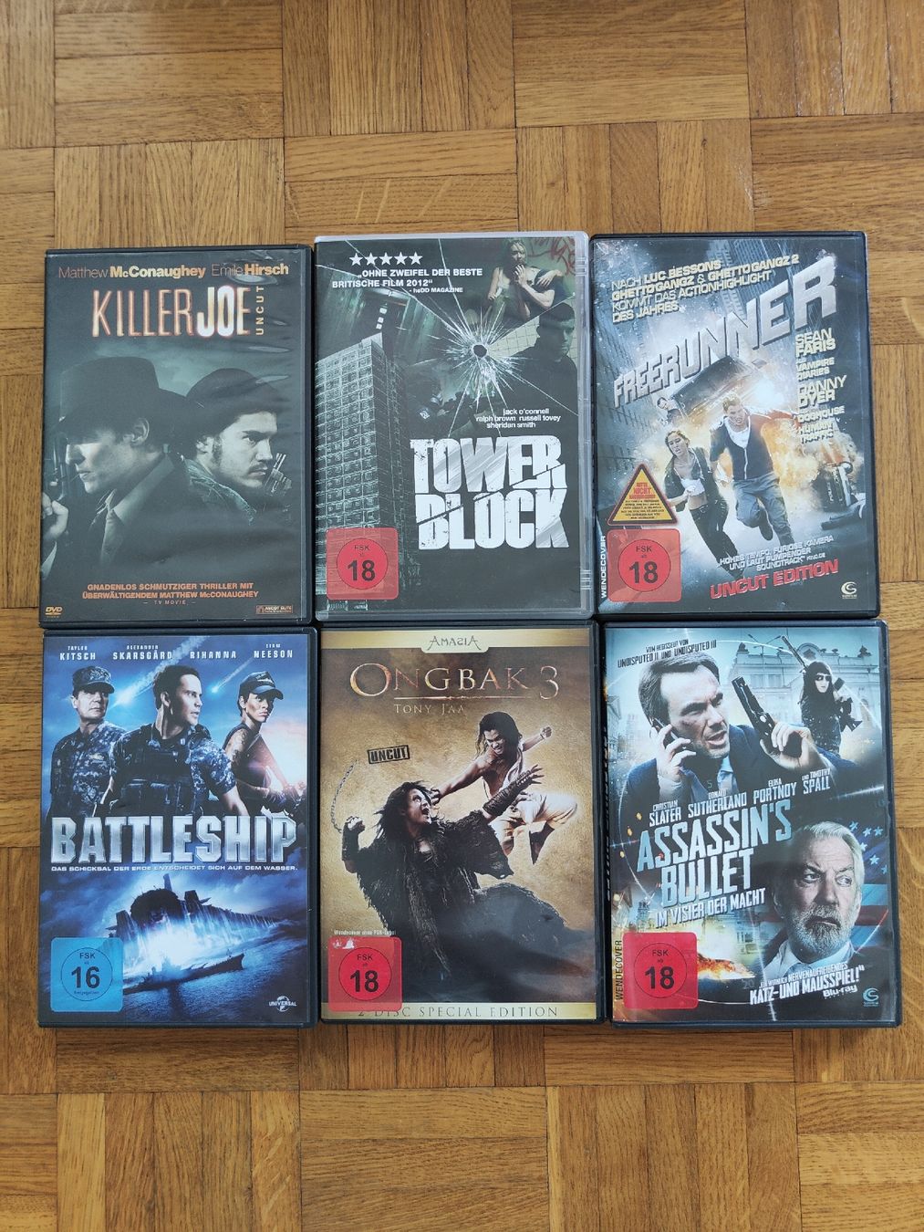 Tous les DVDs: 6 DVDs Action Thriller Bundle – D'occasion à Jona par Simon7