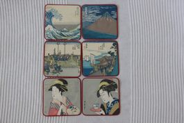 Vintage Japanische Untersetzer  Küche Dinning Yaneto-e