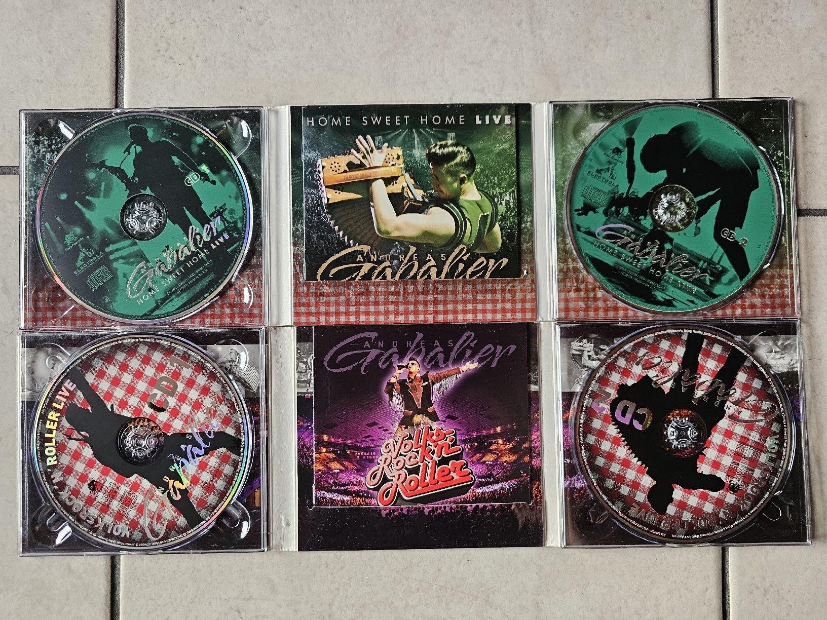CDs: Andreas Gabalier  -  2x LIVE Alben 4 CDs Digi – Gebraucht aus Schneisingen von backstore24 2