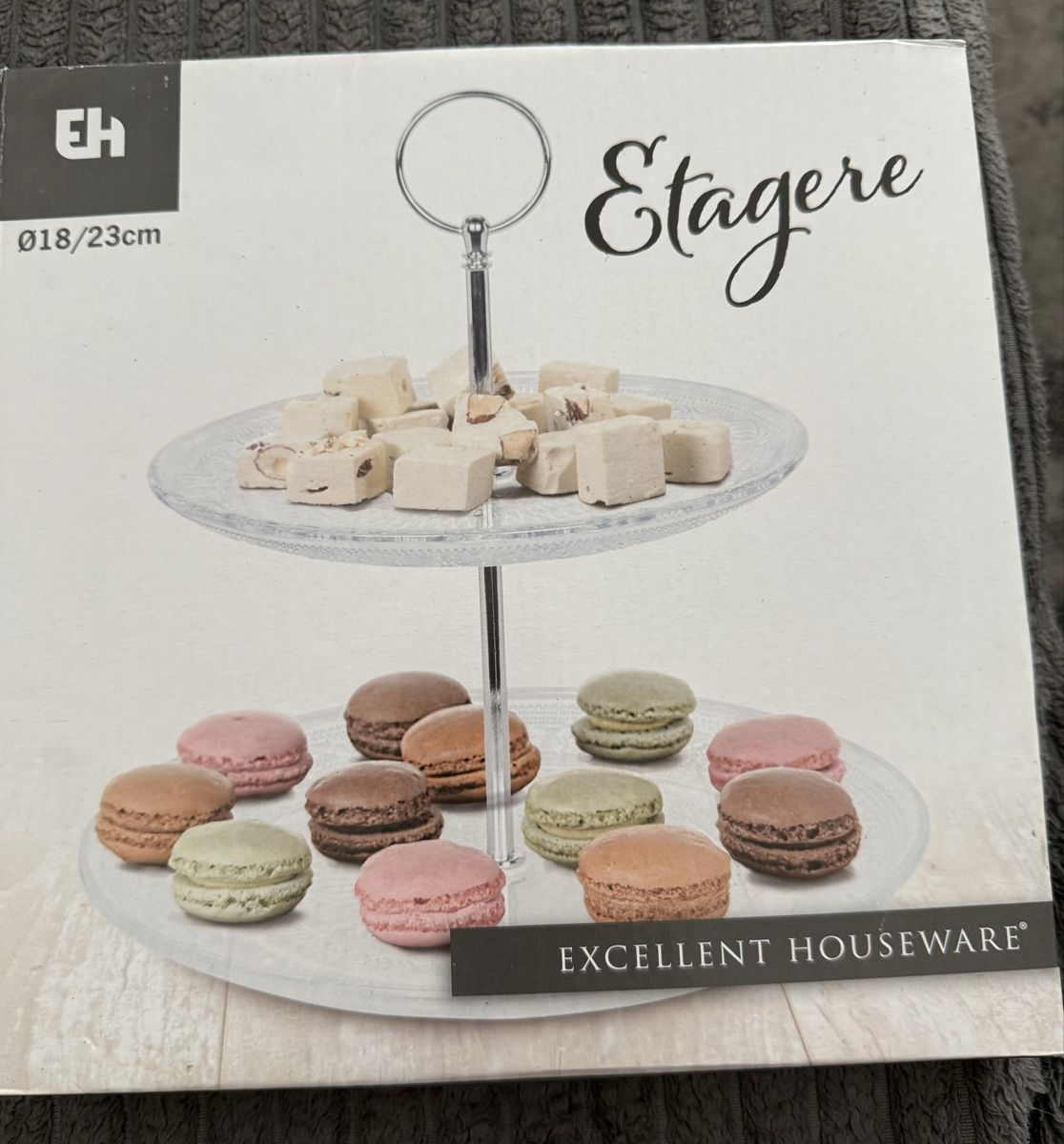 Piatti di portata:  Etagere 2 Stöcke  Durchmesser 18/23 neu – Nuovo (secondo la descrizione) da Pfeffikon LU venduto da pepino17 1
