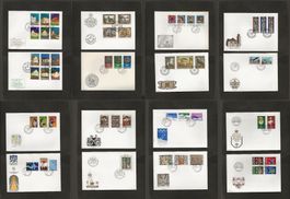 16 FDC Liechtenstein 1978 bis 1980