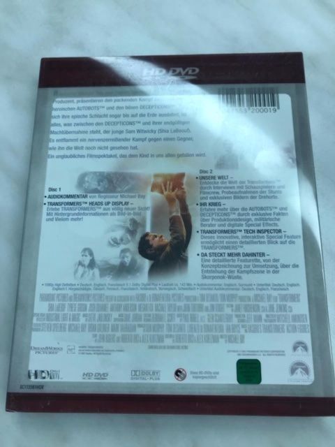 Tutti i DVDs: HD DVD Transformers – Usato da Oberweningen venduto da Bumblebee2 1