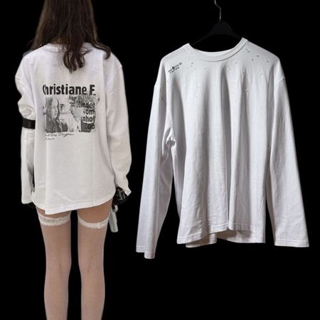 CHRISTIANE F. LONGSLEEVE TOP TSHIRT ARCHIVE AVANT GARDE
