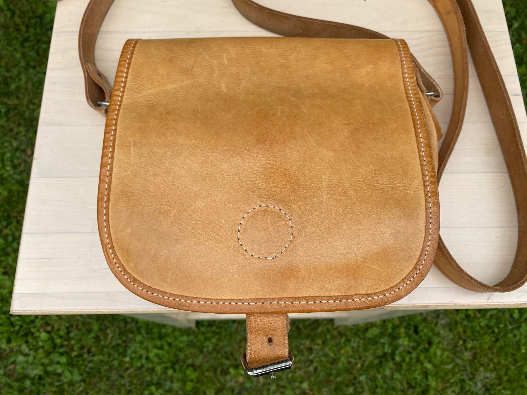 Il mondo degli animali: schöne Jagdtasche aus Leder – Usato da Feldbach venduto da Fea1 1
