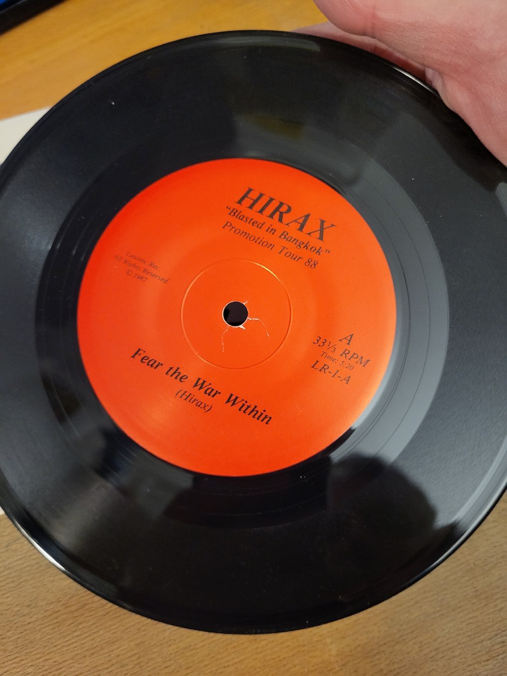 Dischi in vinile: Hirax - Blasted In Bangkok 7" – Usato da Thun venduto da Kissthis 1