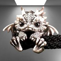 🖤🔥Elegantes Drachen-Charm-Armband – Mystisch & Stark! 🔥