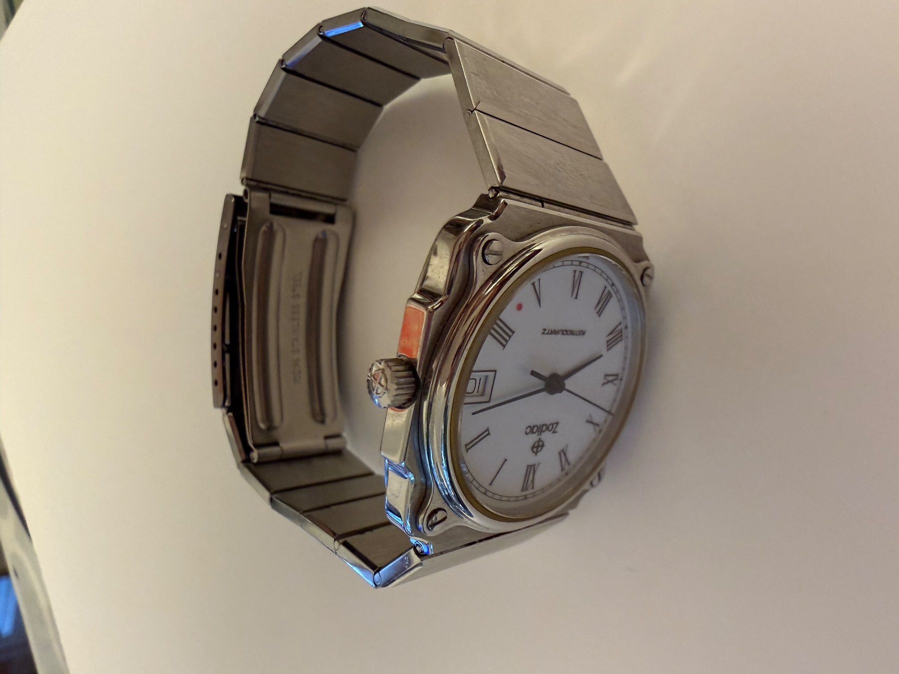 Zodiac Orologi: Zodiac Astroquartz NOS bracelet acier intégré – Usato da Lausanne venduto da Placebo7 2
