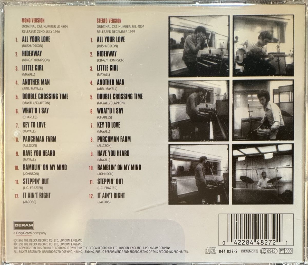CD: Blues Breakers * John Mayall with Eric Clapton – Usato da Wettswil venduto da osoma99 1