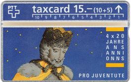 Pro Juventute 1992 - Kunden Taxcard ab 1 Franken