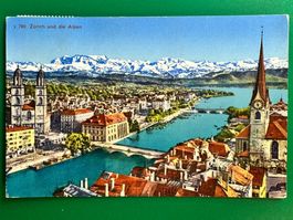Zürich und die Alpen