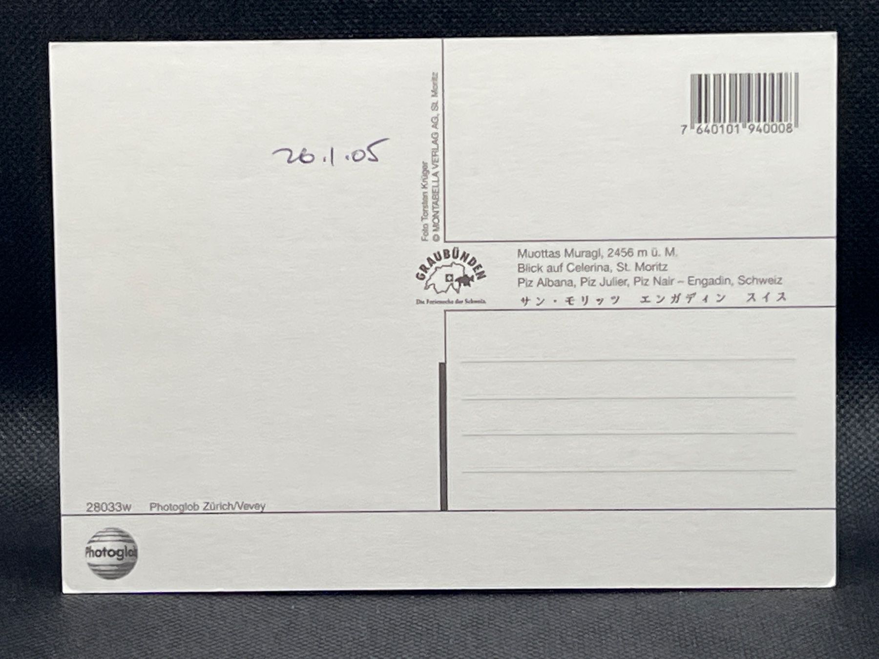 Cartoline postali: Muottas Muragl, Blick auf Celerina, St. Moritz.... – Usato da Widnau venduto da Brusi9 1