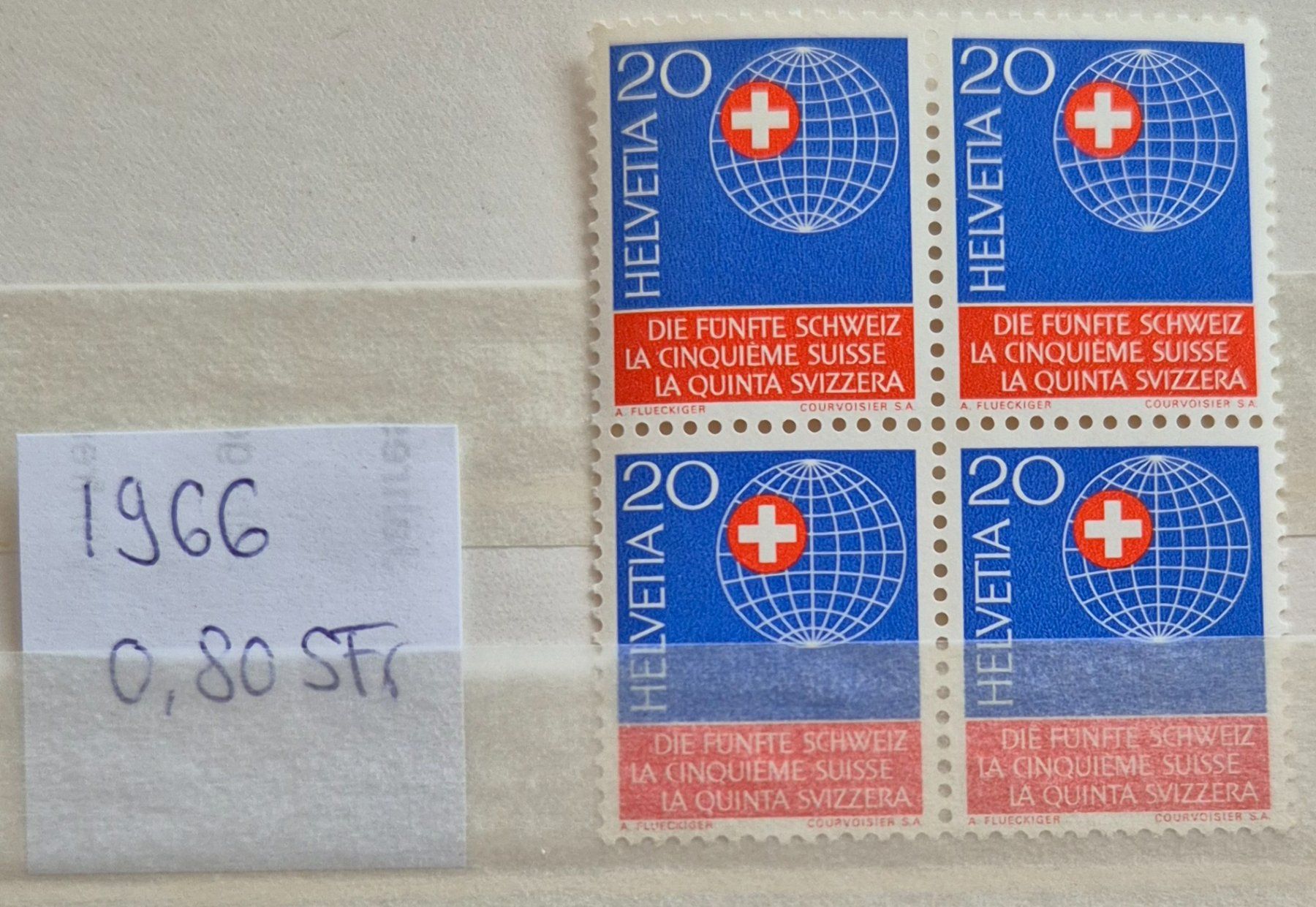 Tutti i francobolli: 4er Block 1966 postfrisch – Usato da Buus venduto da papillon098