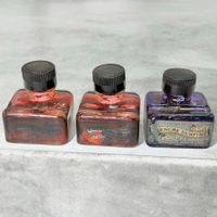 3 anciens flacons d'encre Surfine par L. Richard Neuchâtel