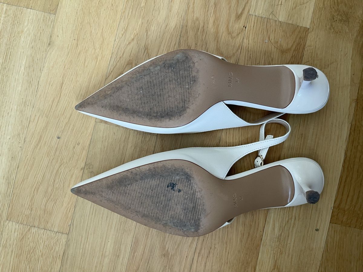 Mango Scarpe da donna: Mango White Kitten Heels  – Usato da Genève venduto da emi_bc27 2