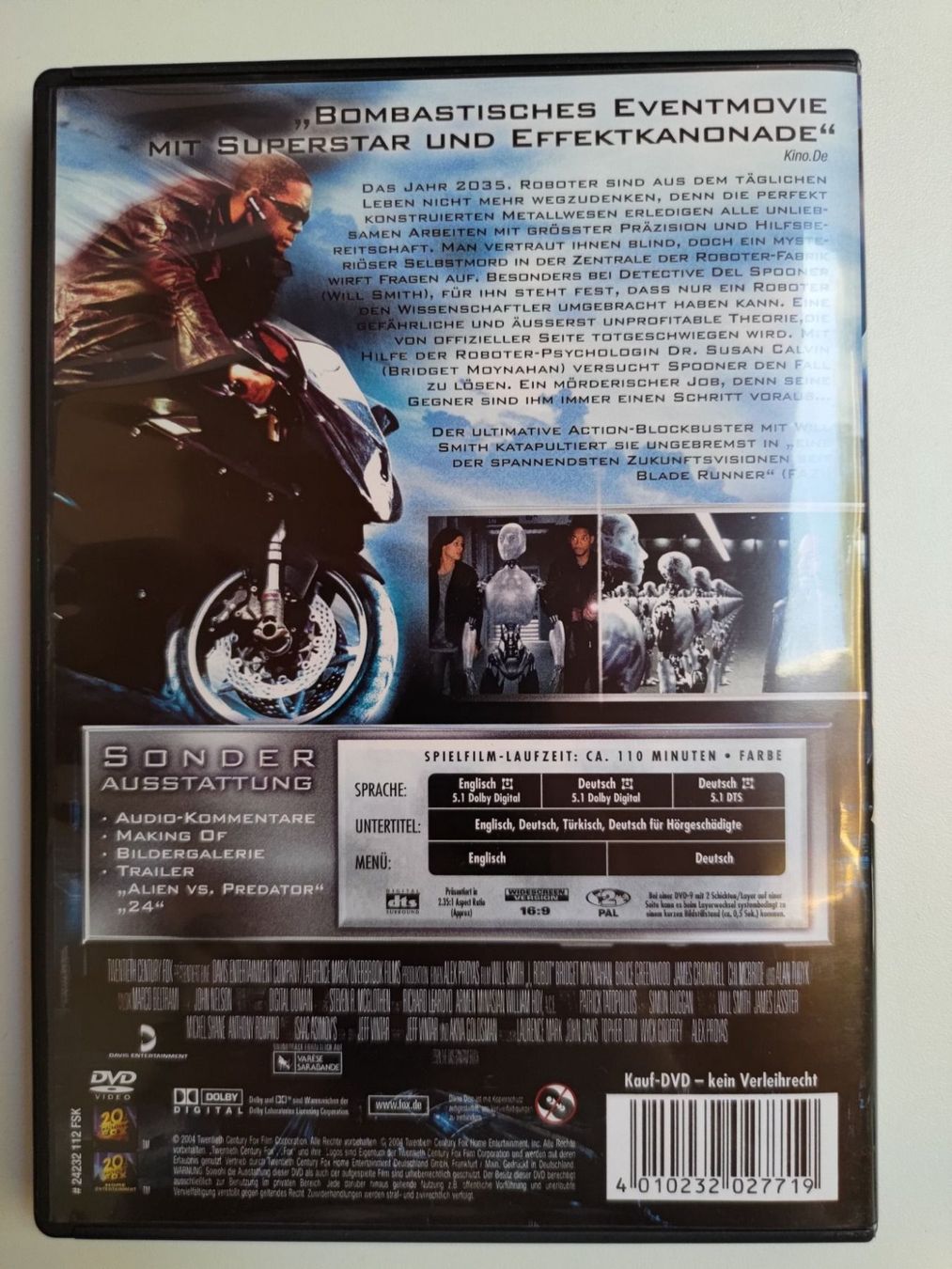 Tous les DVDs: I, Robot – D'occasion à Liestal par Kratzilla 2