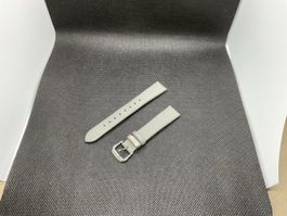 Cinturino in pelle grigio 16mm