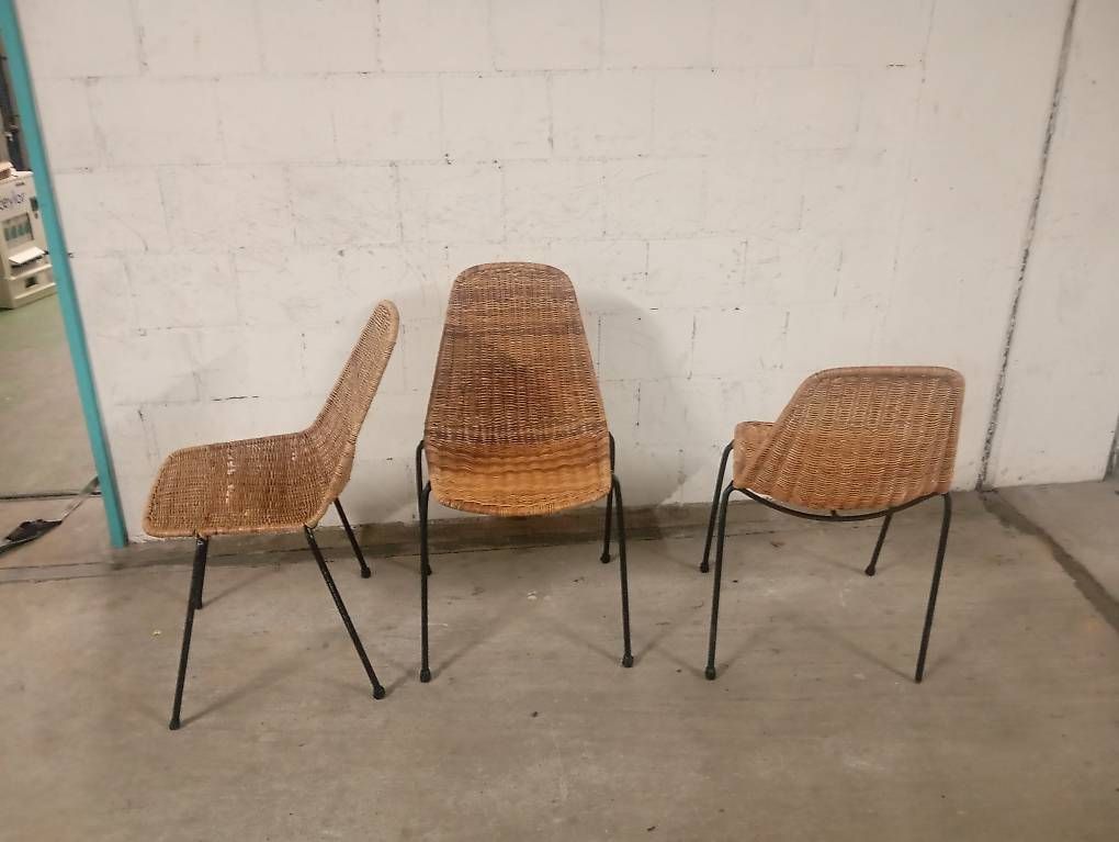 Chaises: Designer Stuhl mit Naturgeflecht – D'occasion à Basel par Petergunn 3