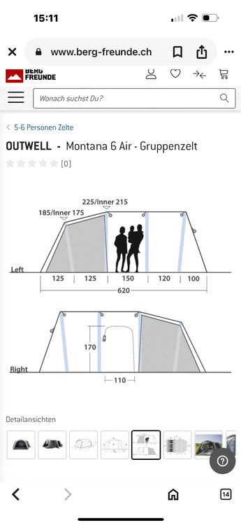 Outwell Zelte: Outwell Montana 6 Zelt – Gebraucht aus Bättwil von MurielSalome 2