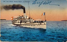 Lac Léman - Bateau à vapeur Salon   "LA FRANCE"