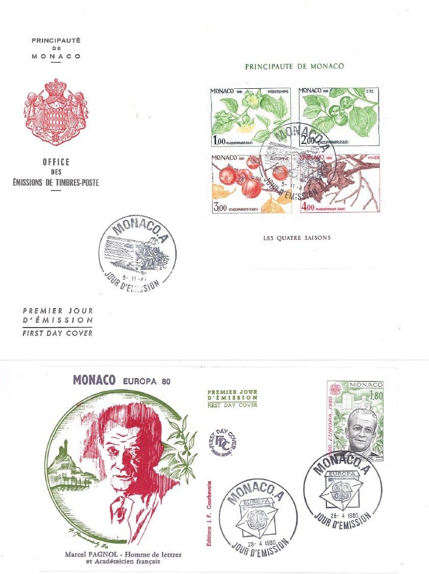 Tous les timbres: 2 FDC Monalo – D'occasion à Bellach par qsearch