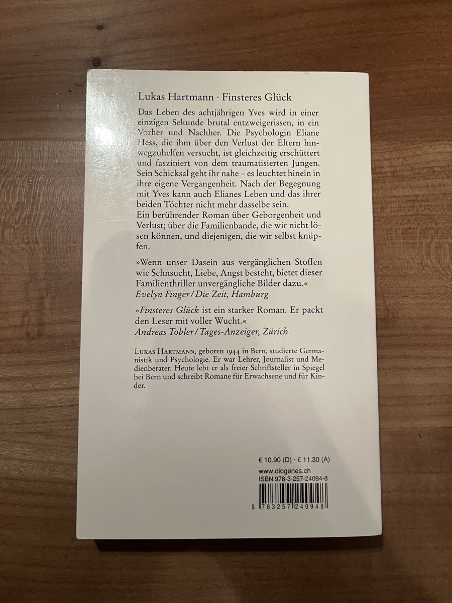 Libri: Finsteres Glück - Lukas Hartmann – Usato da Oberthal venduto da rah_6sbk 1