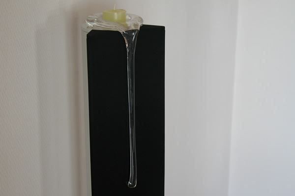 Portacandele: 2 Kerzenhalter Glastropfen - ca. 26 cm hoch – Nuovo e nell'imballaggio originale da Langwiesen venduto da rtWebshop 2