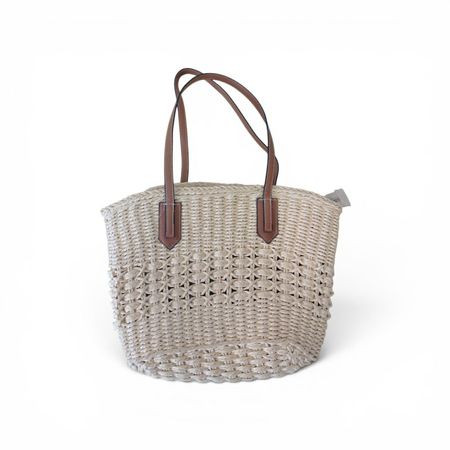 Grosse Damen Korbtasche / Strandtasche geflochten